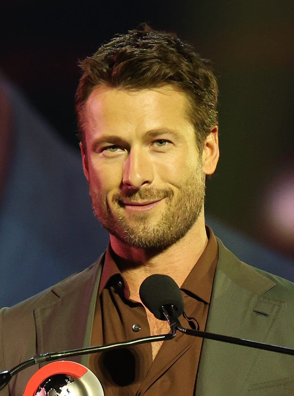 CinemaCon crop — later-era frontal after Twisters / Hit Man press cycles.